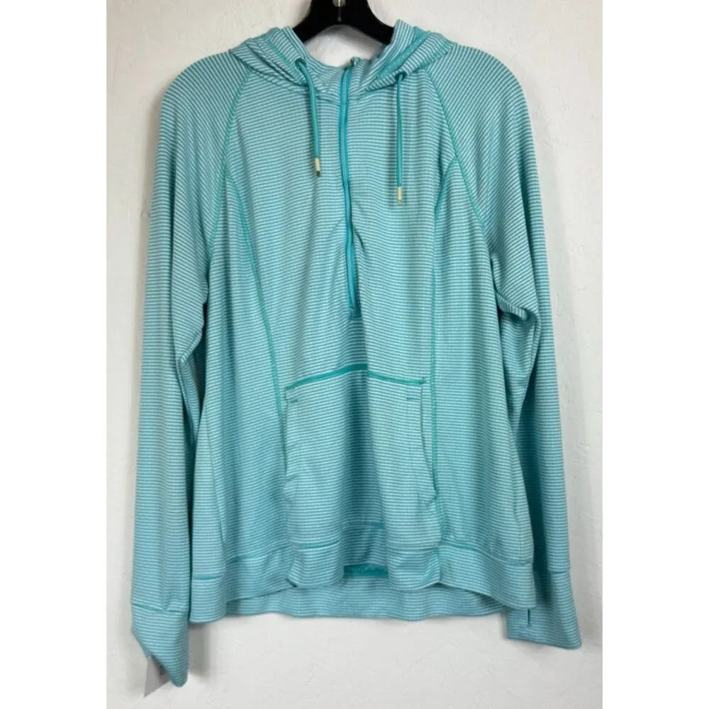 Tangerine Blue & White Long Sleeve Jacket Women's XXL